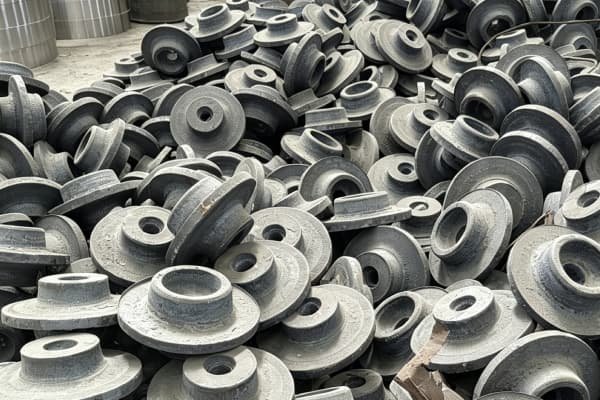 Batch of hot forged steel industrial blanks - custom heavy duty forging components